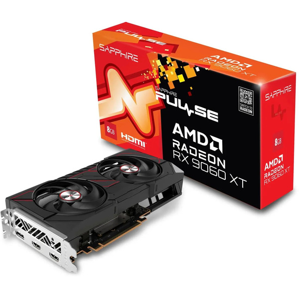 Видеокарта Sapphire Pulse Radeon RX 9060 XT 8GB 11350-04-20G