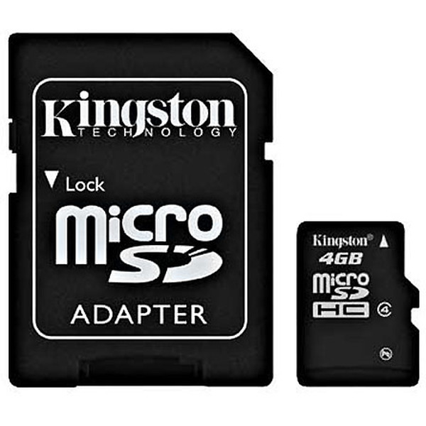 Карта памяти KINGSTON SDC4/4GB 4GB micro SDHC Class 4 Card