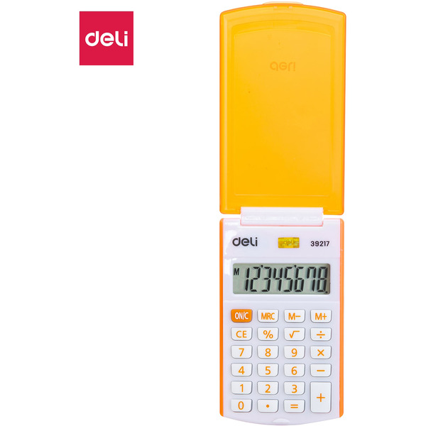 Калькулятор Deli E39217 (оранжевый)