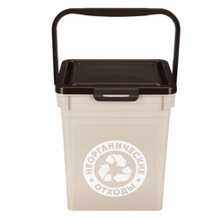 Контейнер для мусора Бытпласт 434236834 8 л (бежевый)