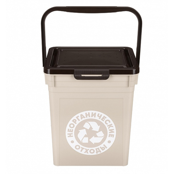Контейнер для мусора Бытпласт 434236834 8 л (бежевый)