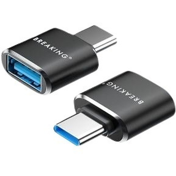 Адаптер USB-A - USB-C Breaking 24501 (черный)
