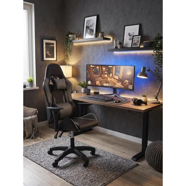 Игровое кресло byroom RG FLEX leather grey BRGL025/G