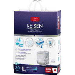 Одноразовые подгузники-трусики для взрослых REISEN размер L 30шт