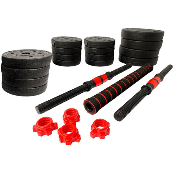 Набор композитных гантелей AMETIST 30 кг (с соединительным грифом)