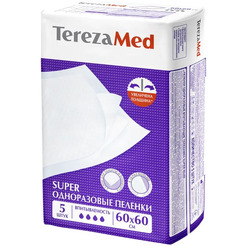 Пеленки TerezaMed Впитывающие Super 60x60 (5 шт)