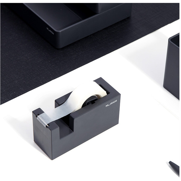 Диспенсер для скотча канцелярский Deli Nusign NS121 (черный)