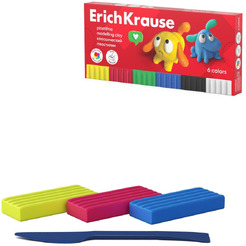 Пластилин Erich Krause Jolly Friends 61344 (6 цв)