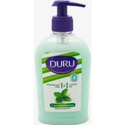 Жидкое мыло Duru 1+1 Увлажняющий крем и Зеленый чай 300мл