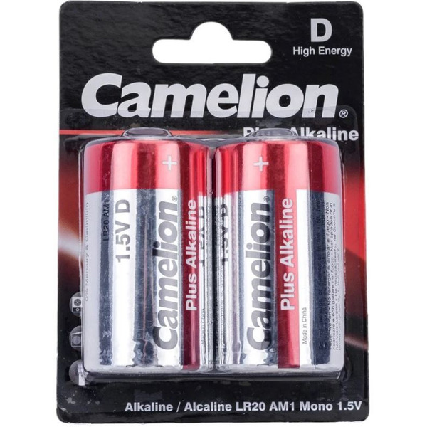 Батарейка Camelion LR20 Plus Alkaline LR20-BP2