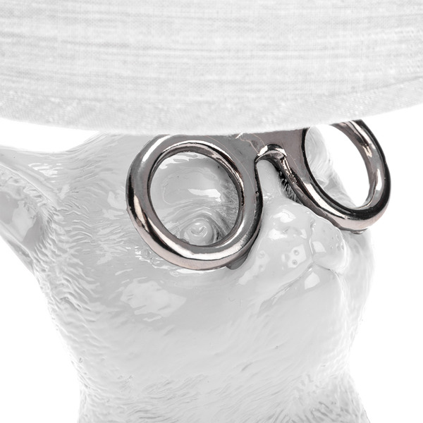 Светильник декоративный REXANT 603-1033 "Кот в очках" Е14, 40Вт (белый)