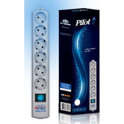 Сетевой фильтр Pilot S 3м (белый)