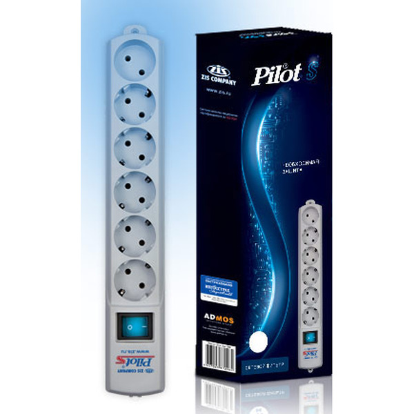 Сетевой фильтр Pilot S 3м (белый)