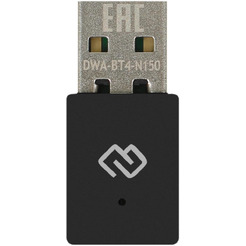 Сетевой адаптер Wi-Fi + Bluetooth Digma DWA-BT4-N150