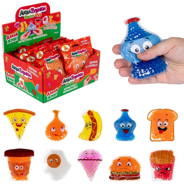 Игрушка 1TOY "Акватубики" (Т25843 фастфуд)