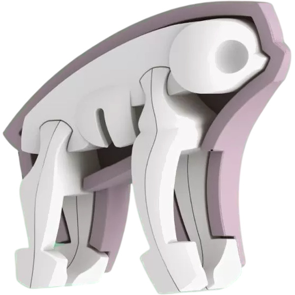 Магнитный конструктор Halftoys Animal Ленивец с диорамой HA009