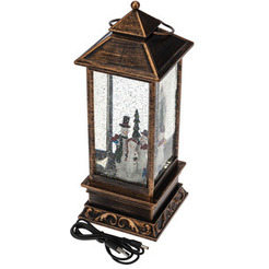 Декоративный фонарь с эффектом снегопада и подсветкой NEON-NIGHT Новый год 501-161