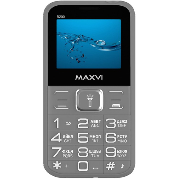 Мобильный телефон Maxvi B200 (серый)