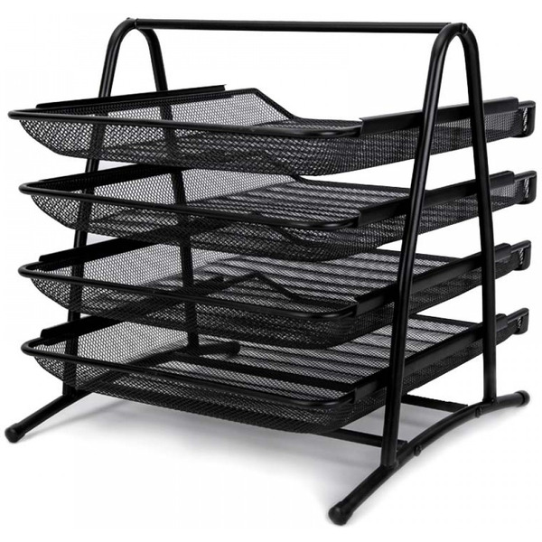 Лоток для бумаг Deli 9184 (черный)