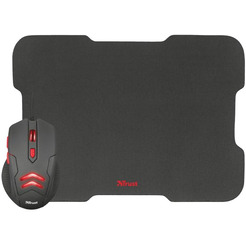 Комплект мышь игровая + коврик TRUST ZIVA Gaming Mouse with mouse pad (21963)
