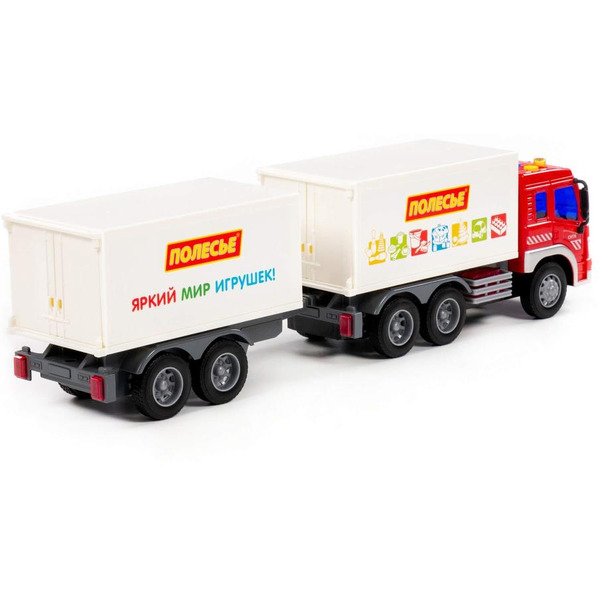 Автомобиль-фургон с прицепом Полесье 93134 Сити