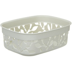 Корзина IDEA Флора М2360 1 л (белый ротанг)