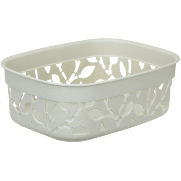 Корзина IDEA Флора М2360 1 л (белый ротанг)