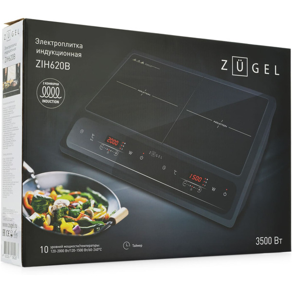 Настольная плита ZUGEL ZIH620B