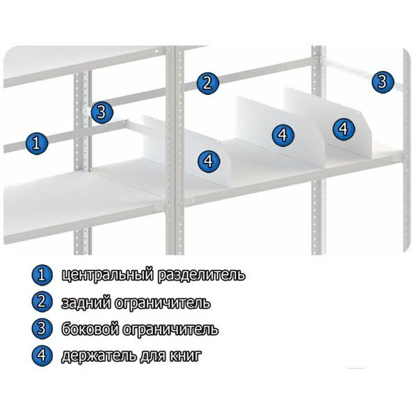 Стеллаж Эком САМ 2.0/1.0x0.4/120/4