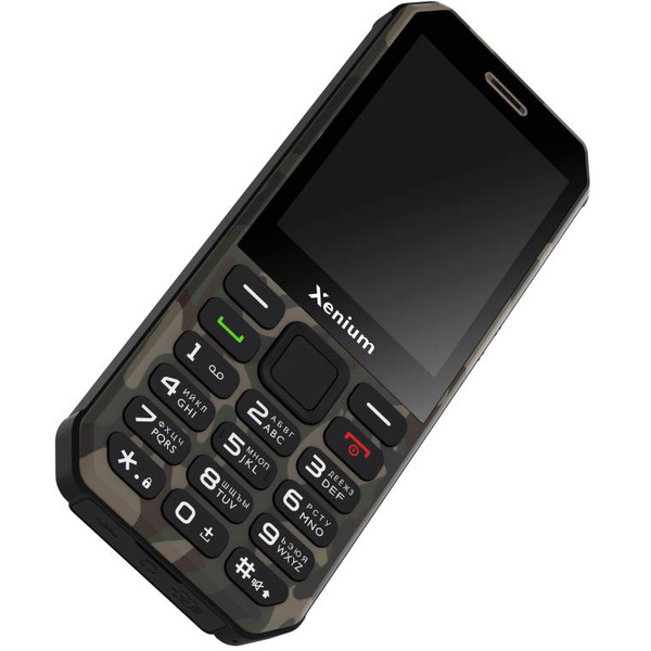 Сотовый телефон Xenium X300 зеленый камуфляж