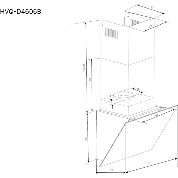 Кухонная вытяжка Haier HVQ-D4606B