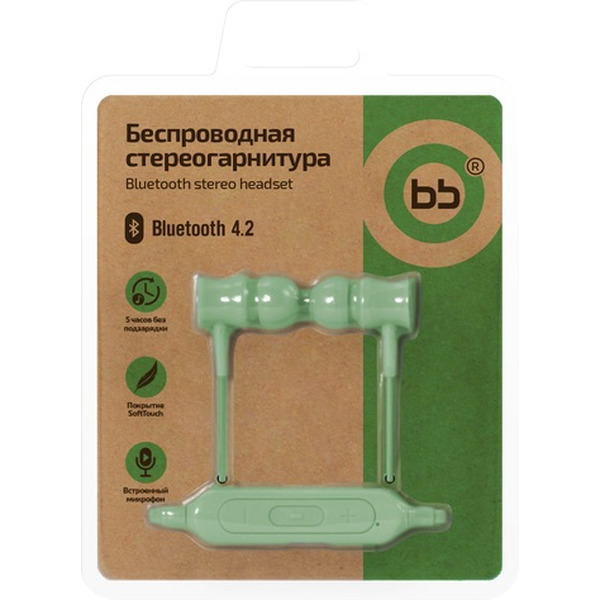 Наушники Nobby BB-BH-42 (мятный)