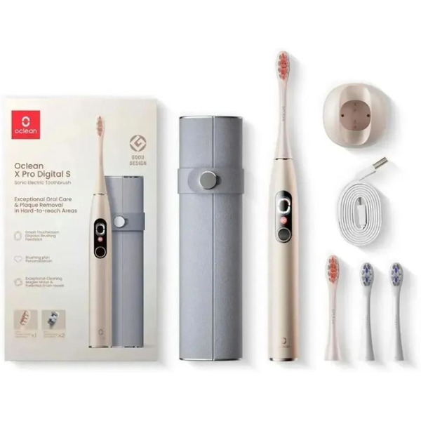 Электрическая зубная щетка Oclean X Pro Digital Set (золотой)