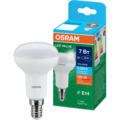 Лампа светодиодная OSRAM Value R50 7W 6500К E14 FR