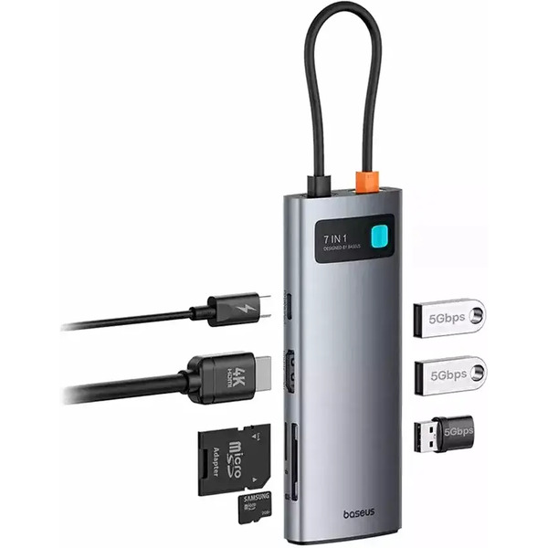 Док-станция Baseus UltraJoy Series 7-Port Hub B00030708811-00