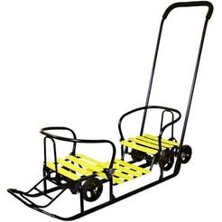 Санки GalaXy Погодки универсал 1 (черный/лимон)