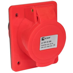 Розетка стационарная внутренняя EKF 424 3Р+РЕ 32А 380В IP44 PROxima