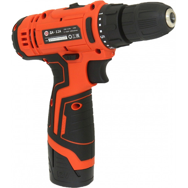 Дрель-шуруповерт Калибр ДА-12А (с 2-мя АКБ и ЗУ)