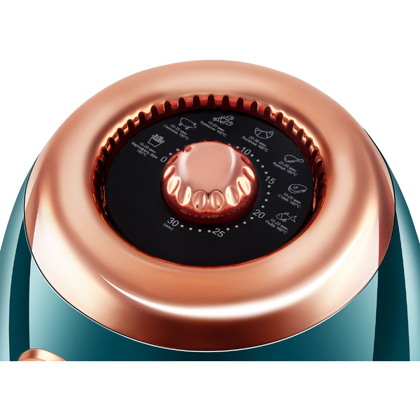 Аэрогриль HYUNDAI HYF-3553 (темно-зеленый/золотистый)