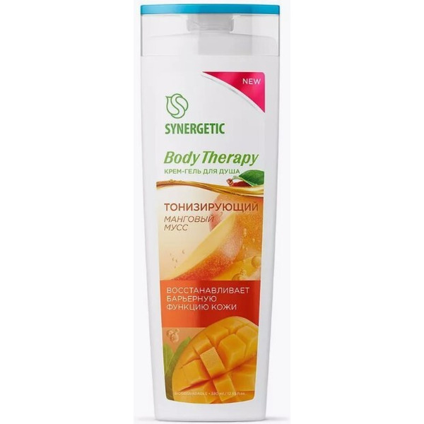 Крем-гель для душа SYNERGETIC Манговый мусс 380мл