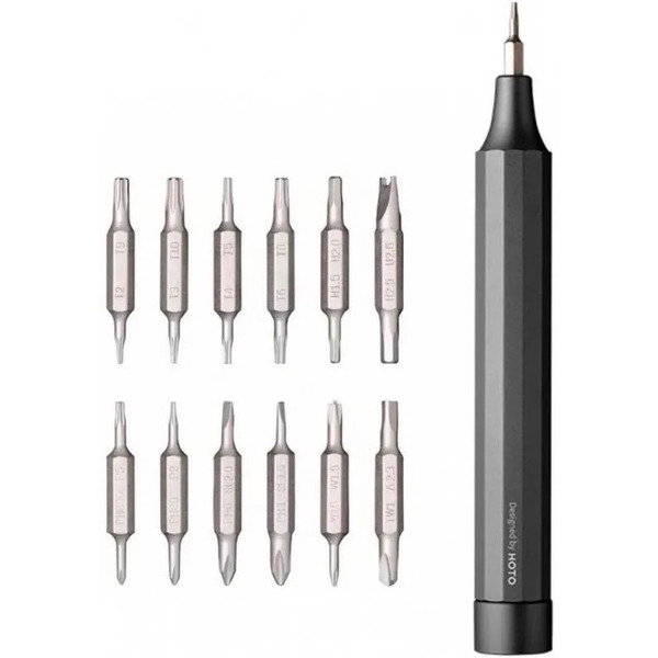 Отвёртка с набором бит 24 в 1 HOTO Precision Screwdriver Set QWLSD004 (серый)