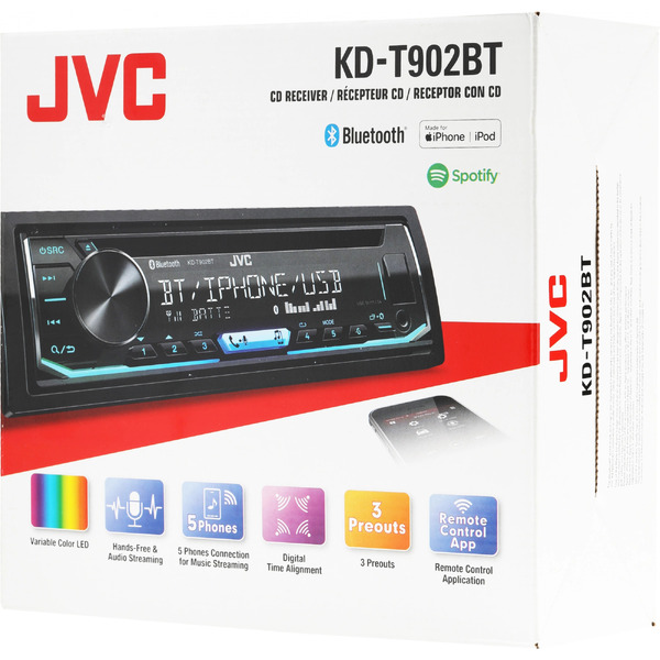 CD/USB-магнитола JVC KD-T902BT