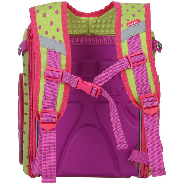 Рюкзак Grizzly RA-971-1 (фуксия/салатовый)