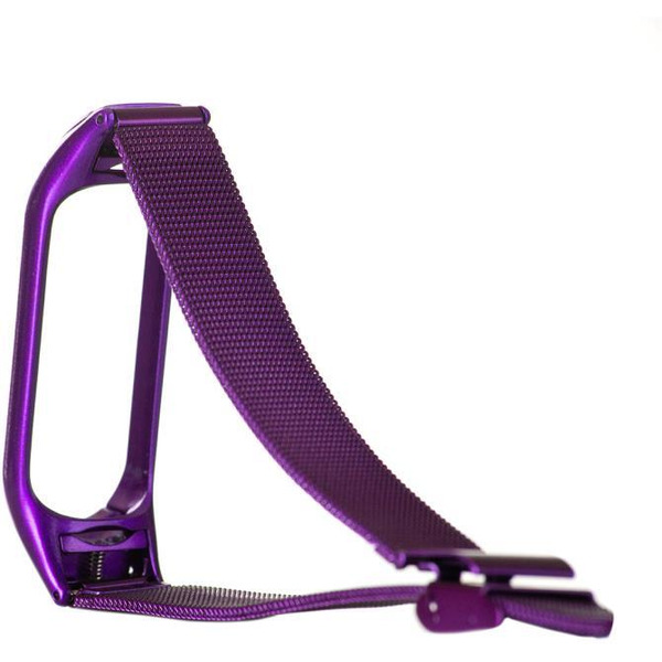 Ремешок Bingo Stainless Grid для Xiaomi Mi Band 3/4 Фиолетовый