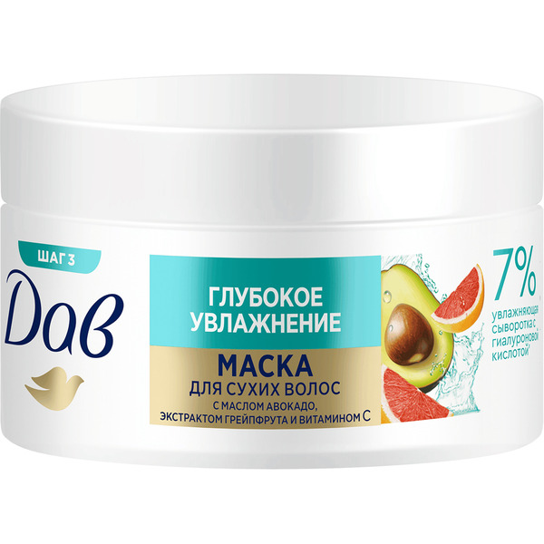Маска для волос ДАВ (DOVE) Глубокое увлажнение 300мл