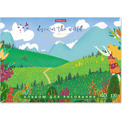 Альбом для рисования Erich Krause Discover The World и Flowers 63896 (2 шт, 40 л)