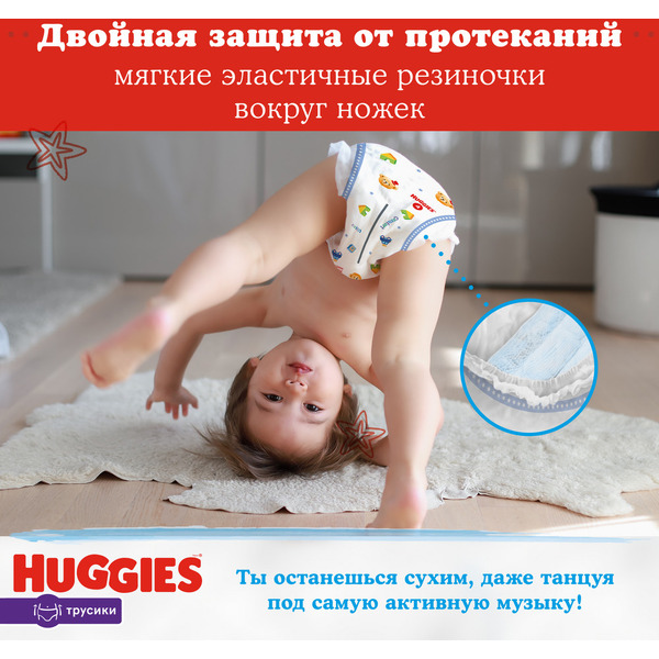 Детские одноразовые трусики-подгузники Huggies ULTRA COMFORT Box 3 Boy (6-11кг) 116шт.