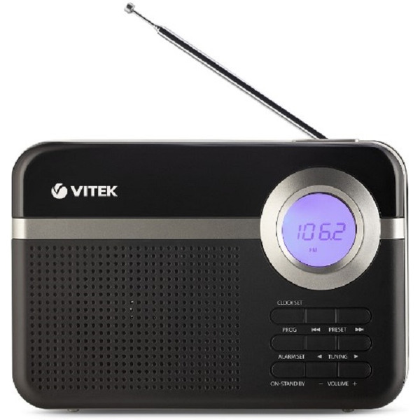 Радиоприемник настольный Vitek VT-3592 черный
