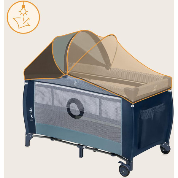 Кровать-манеж Lionelo Sven Plus (Blue Navy)
