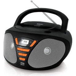 Магнитола BBK BX180U черно/оранжевый